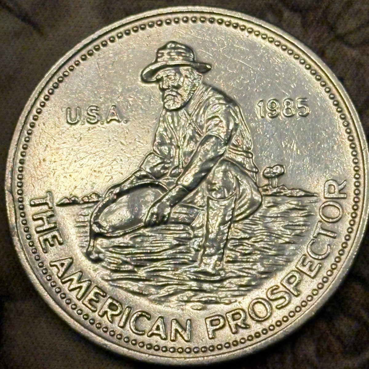 1985 American Prospector | .999 Silver 1oz Round | Engelhard