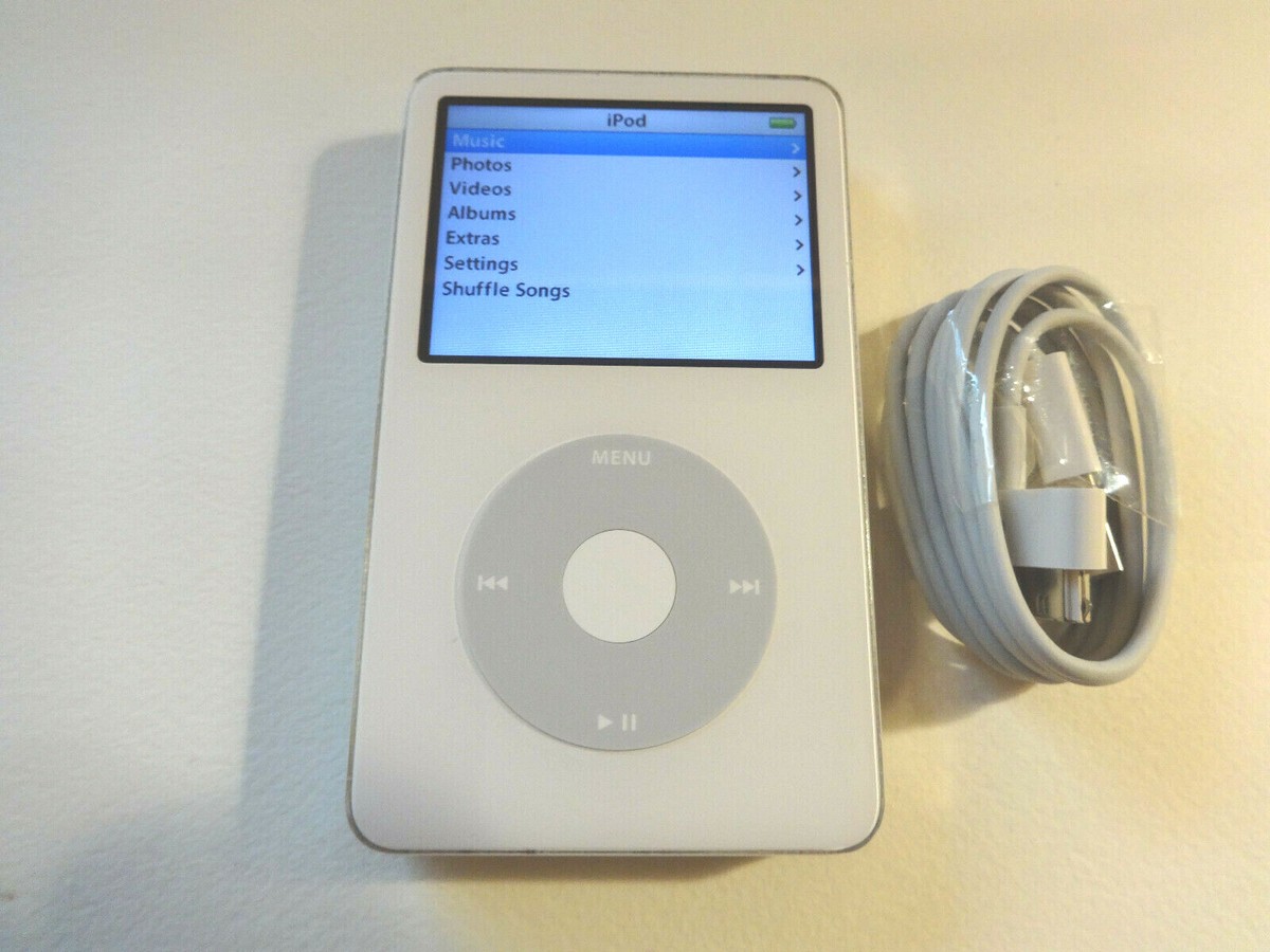 APPLE iPOD CLASSIC 5.5. GEN. WHITE 80GBWOLFSON CHIPNEW