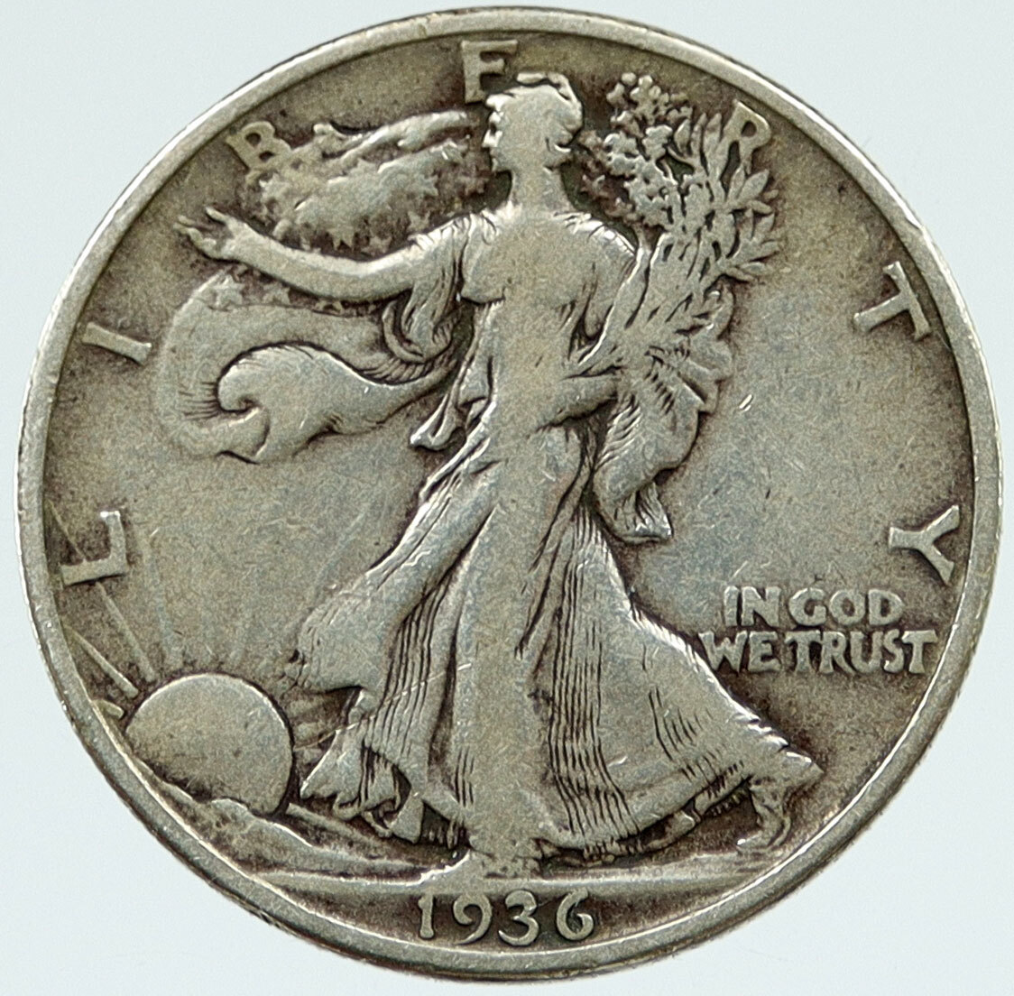 1936 P UNITED STATES US WALKING LIBERTY Silver Half Dollar Coin