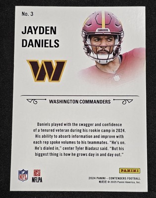 2024 Panini Contenders Football Jayden Daniels Rookie Stallions