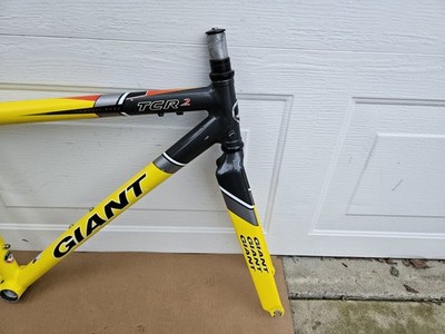 Small 44cm Giant TCR 2 Aluminum Road Bike Frame + Carbon Fork low