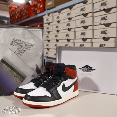 Jordan 1 Retro High OG Black Toe Reimagined DZ5485-106 Men's | eBay