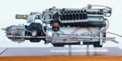 Super Rare CMC Auto Union Type C 16-Cylinder V-Engine Model 1/18
