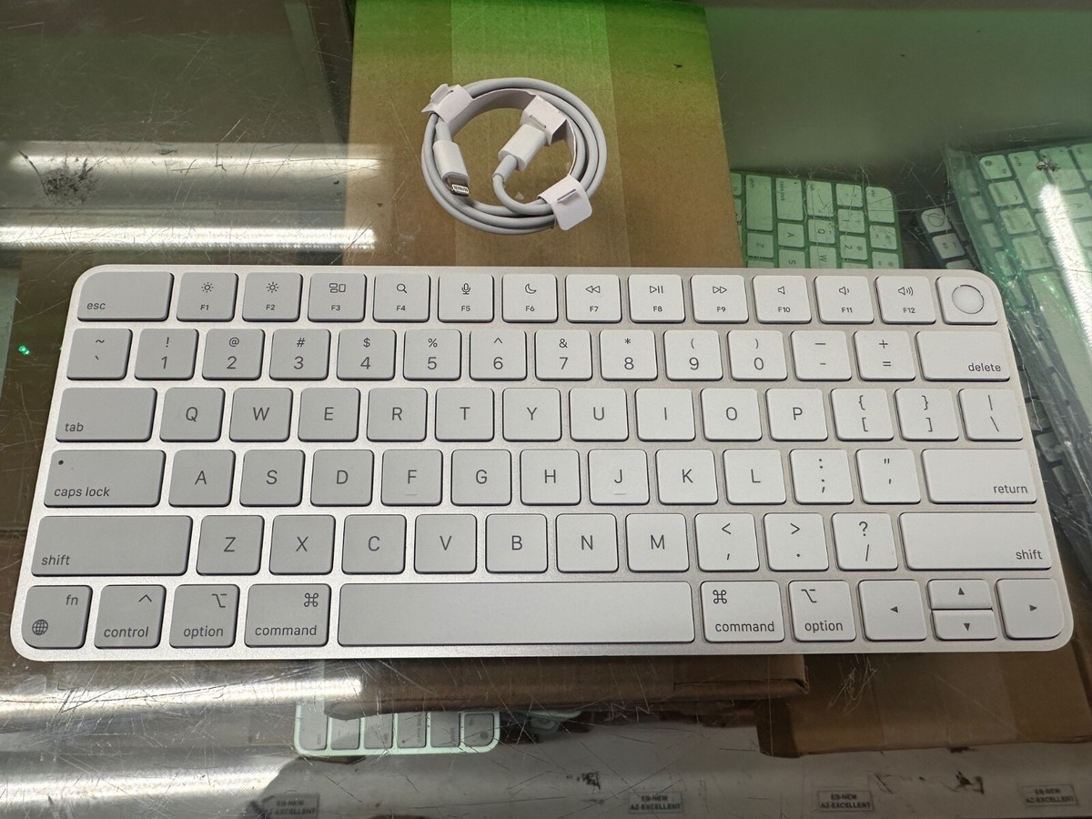 Genuine Apple Magic Keyboard w/ Touch ID White / Silver A2449
