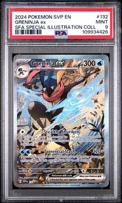 2024 POKEMON SVP EN-SV BLACK STAR PROMO #132 GRENINJA EX PSA 9