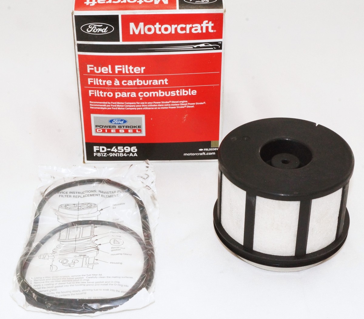 Genuine OEM Motorcraft FD4596 Fuel Filter Ford F81Z9N184AA | eBay