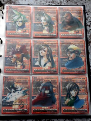 FULL SET x18 Final Fantasy Art Museum Coca Cola Edition Trading