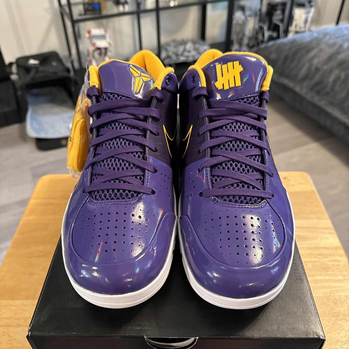 Nike Undefeated x Kobe 4 Protro Court Purple Size 11 CQ3869-500 DS