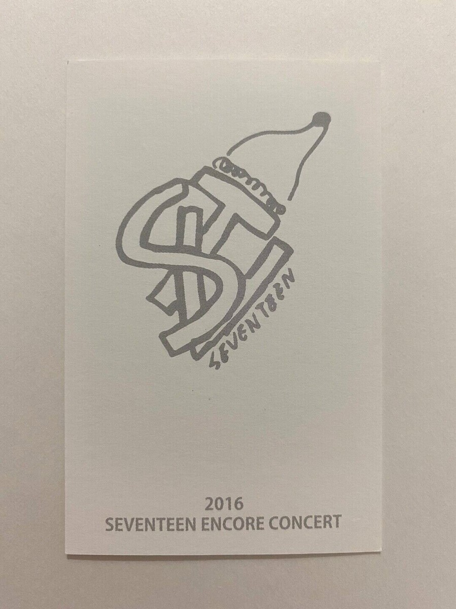 2016 Seventeen Encore Concert Official Photocard Kpop - Now Rare