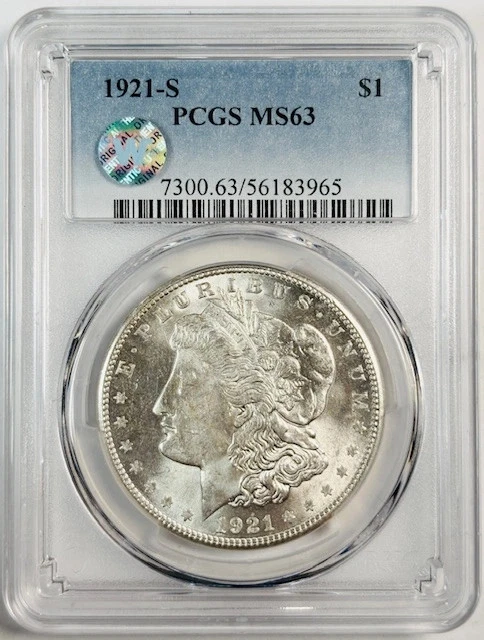 MS 63 Graded 1921 Year Morgan US Dollars (1878-1921) for sale | eBay