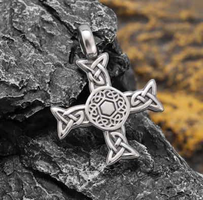 Irish Cross Celtic Knot Nordic Viking Luck Pendant 26