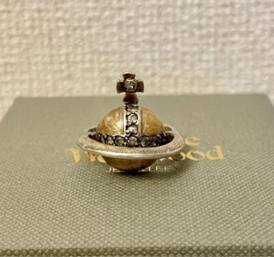 Vivienne Westwood New Solid Orb Ring Size L18 Gold Discontinued