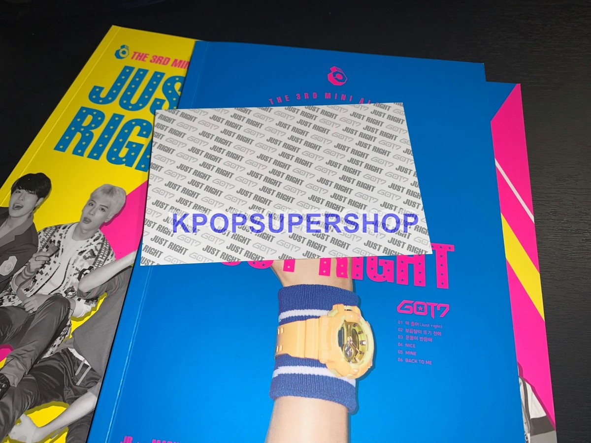 Got7 3rd Mini Album Just Right CD Great Mark Postcard No Photocard