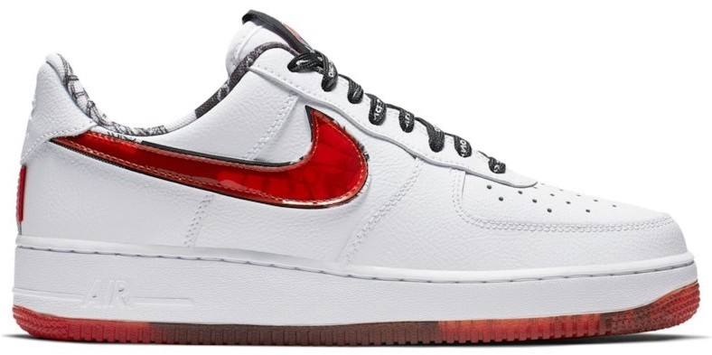 Nike Air Force 1 07 LV8 White Red for Sale - Authenticity