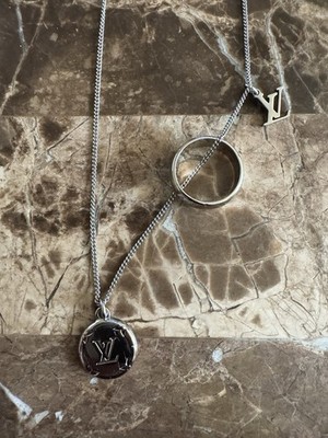 Louis Vuitton Monogram Charms Necklace M62485 Adjustable Pendant