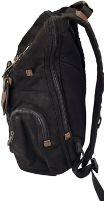 TUMI 22681HKH Alpha Bravo Knox Black Nylon Brown Leather Trim