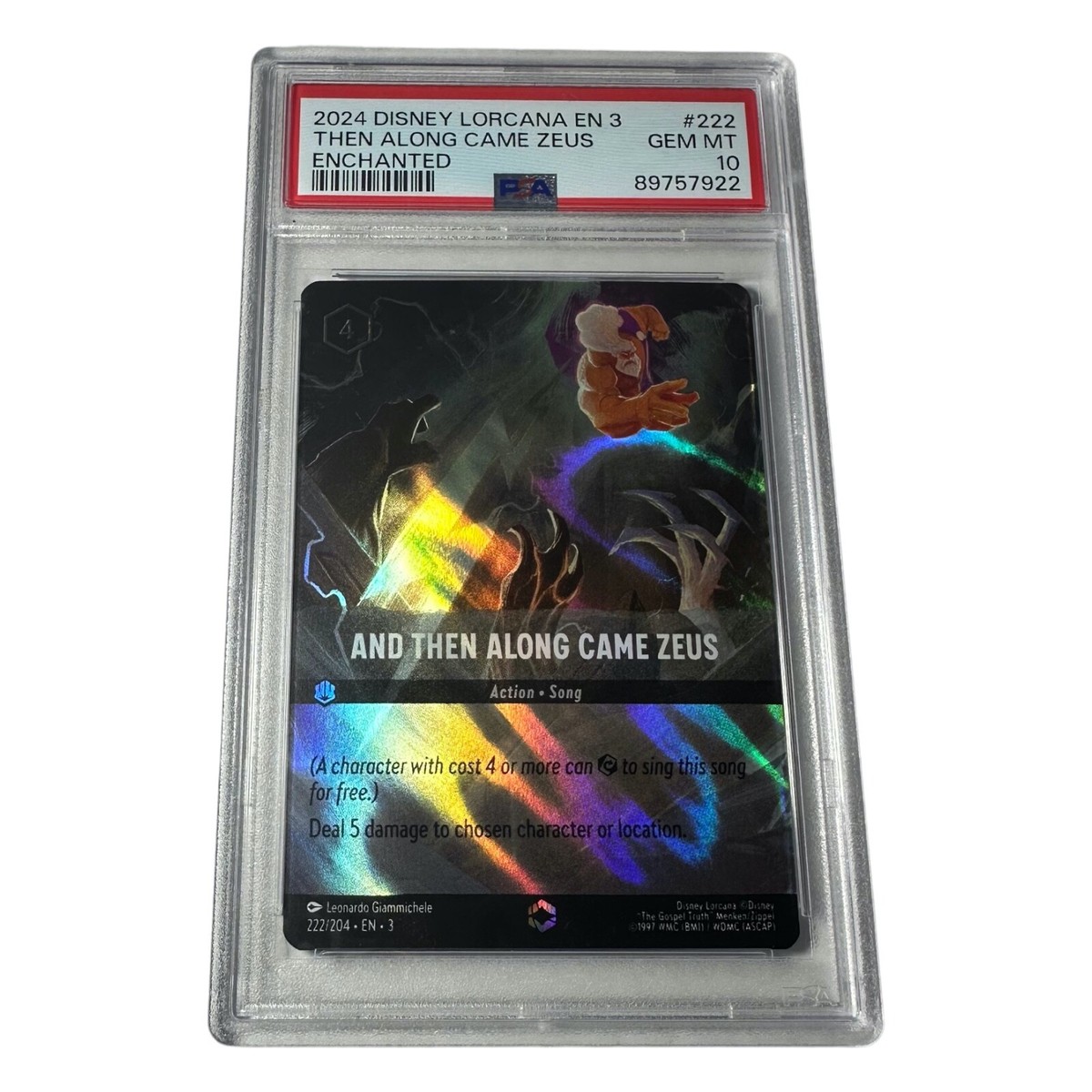 2024 Disney Lorcana EN 3 Enchanted And Then Along Came Zeus #222