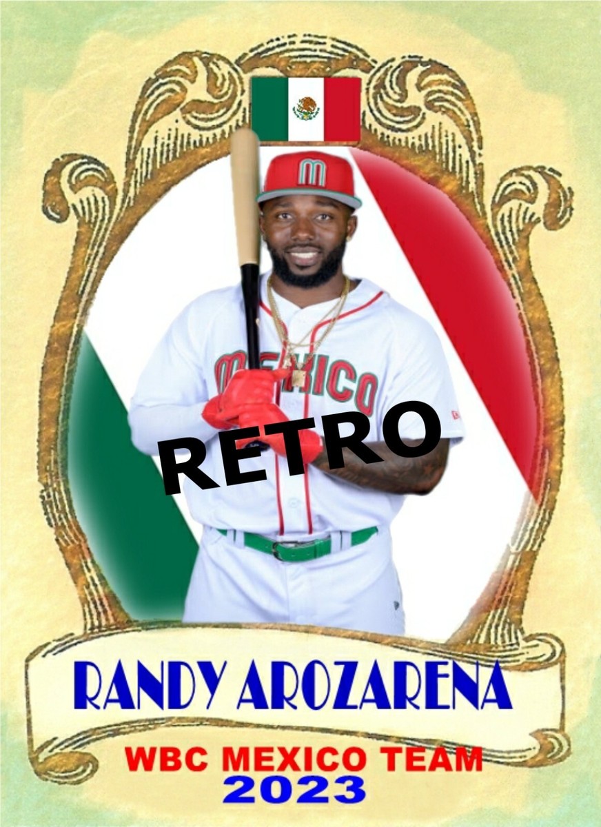 RANDY AROZARENA MEXICO FLAG WORLD BASEBALL CLASSIC 2023 CUSTOM