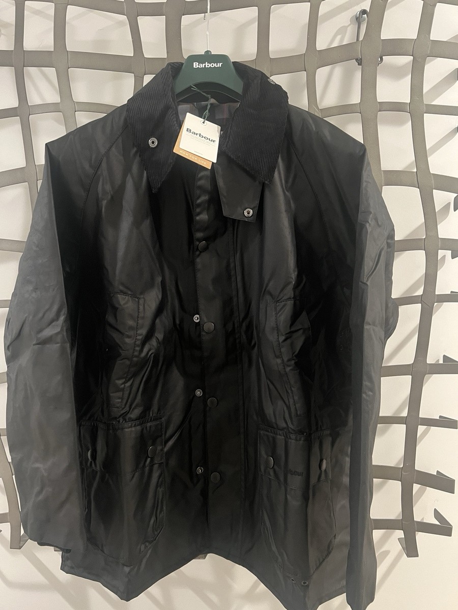 Barbour Bedale Wax Jacket Black Mens Size 44 Black | eBay