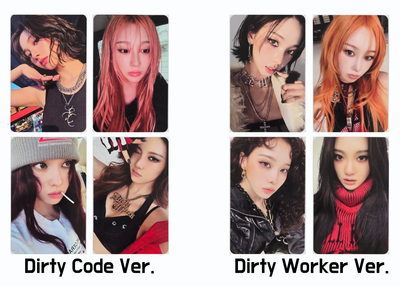 AESPA] Dirty Work Official Photocard (Dirty Code Ver, Dirty Worker