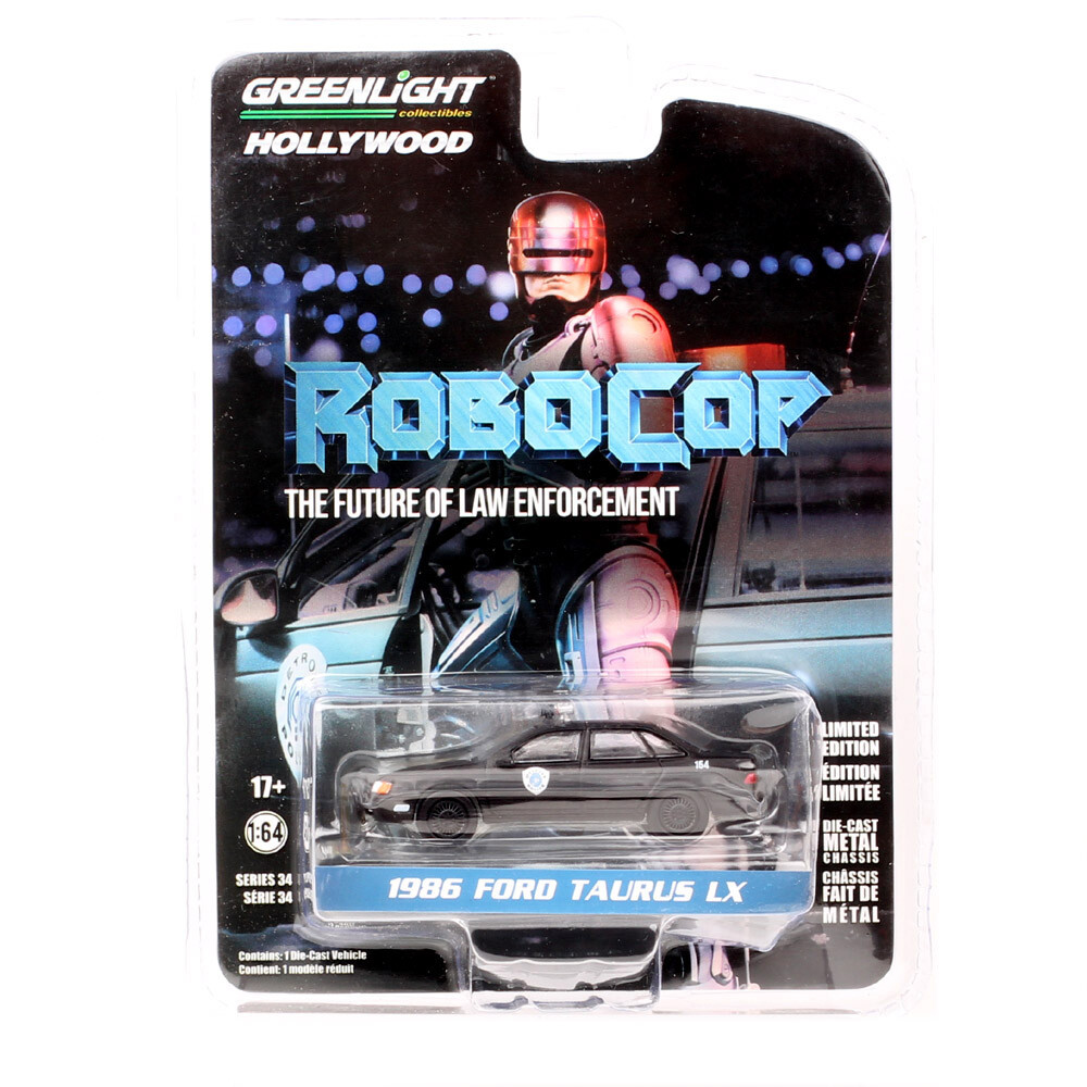 Greenlight 1/64 Scale 1986 Ford Taurus LX Robocop Car Model