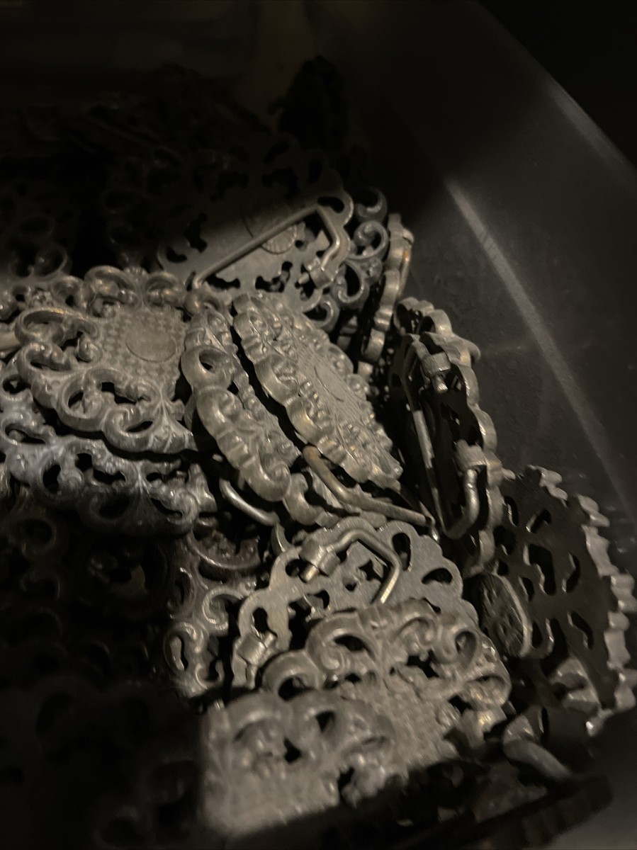 Vintage Beth Frank Victorian Pewter Buckle | eBay