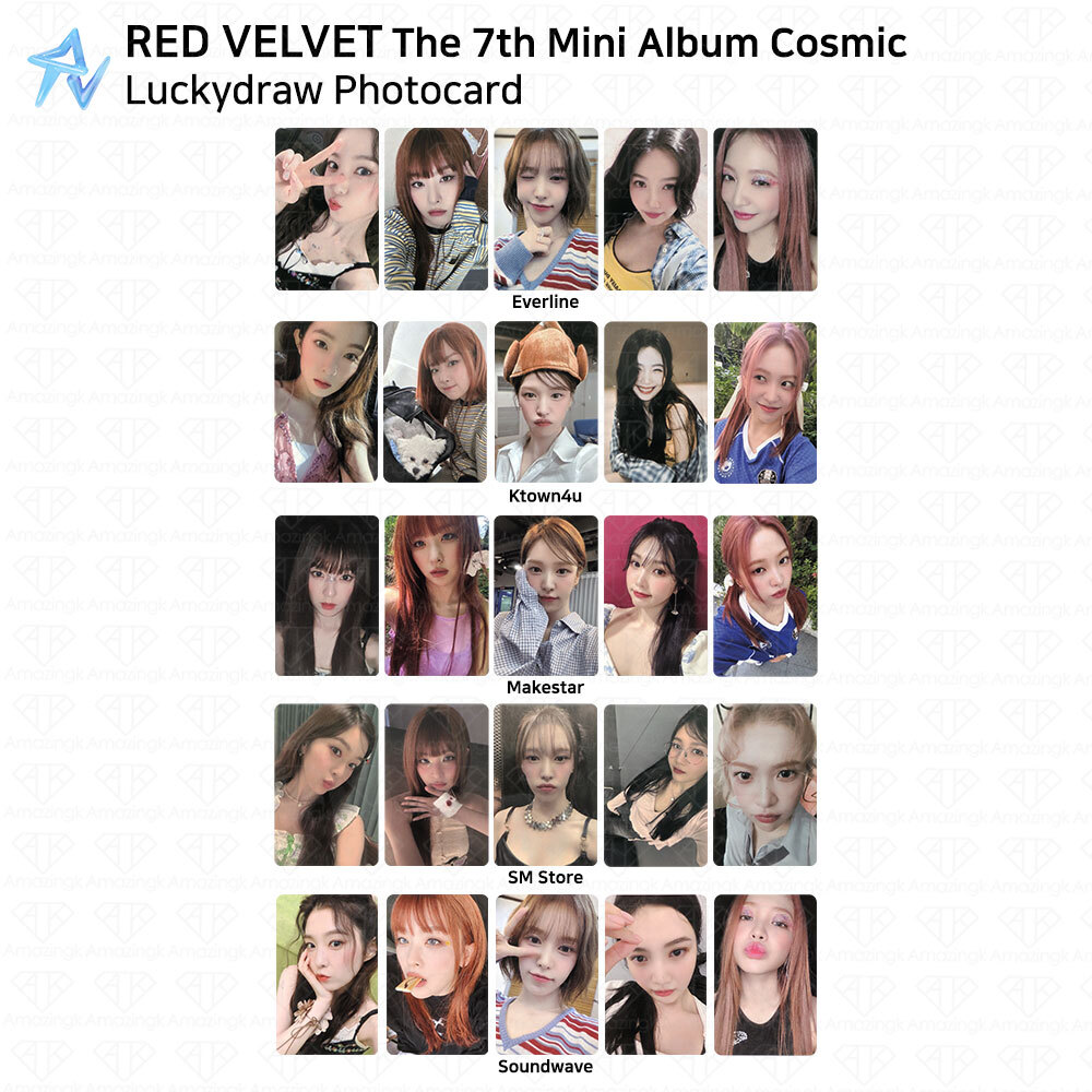 RED VELVET The 7th Mini Album Cosmic Makestar Soundwave Luckydraw