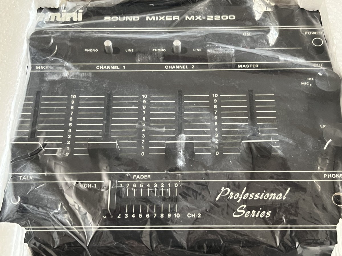 GEMINI MX-2200 RARE CLASSIC DJ MIXER - BLACK VERSION - MINT ! | eBay