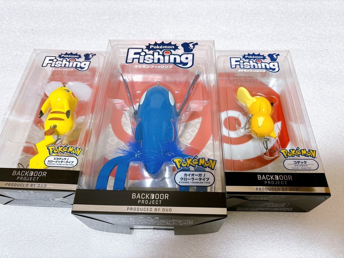 Pokemon Fishing Lure PIKACHU(normal) & KYOGRE & PSYDUCK(KODUCK