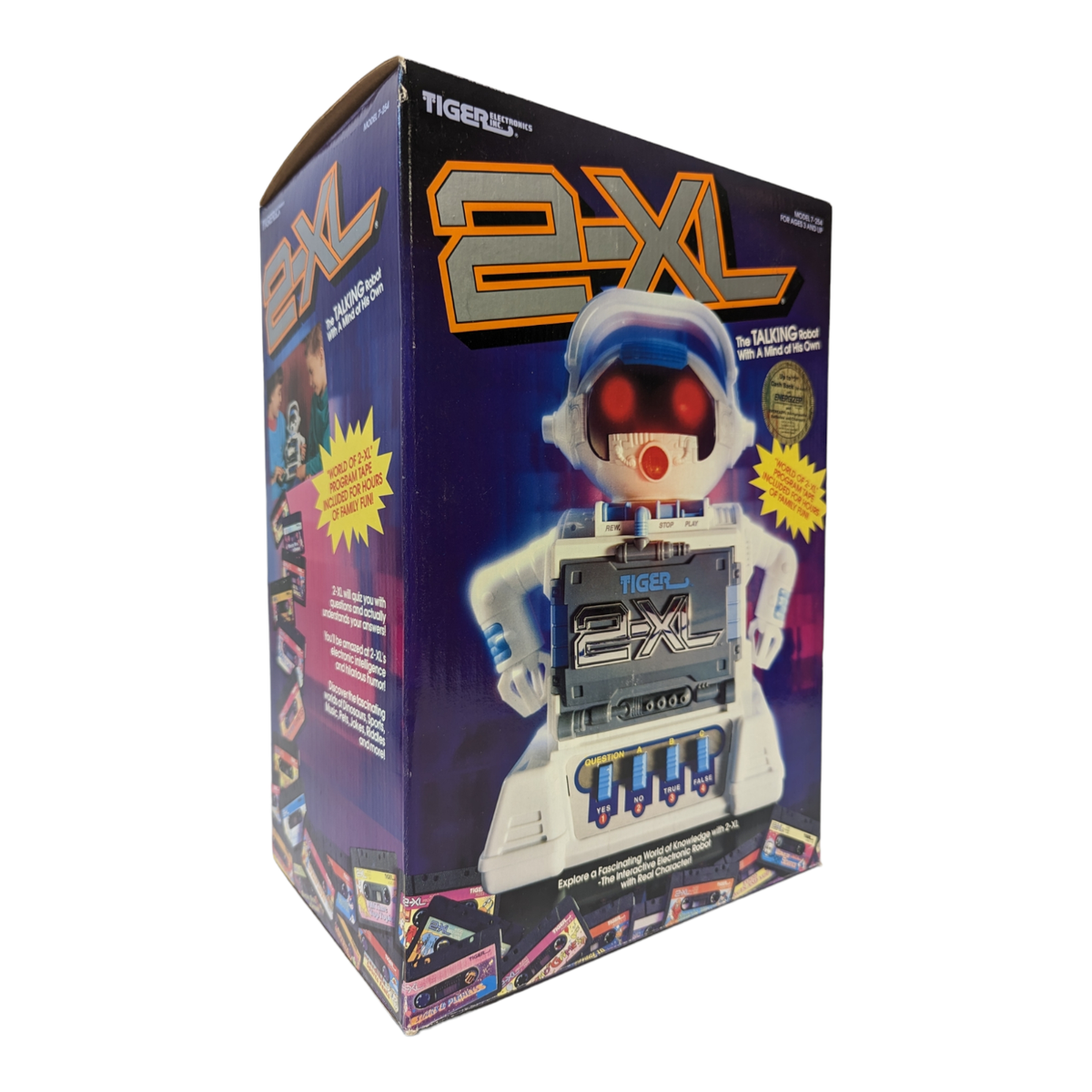 Vintage 1992 Tiger Electronics 2XL TALKING ROBOT Cassette Player