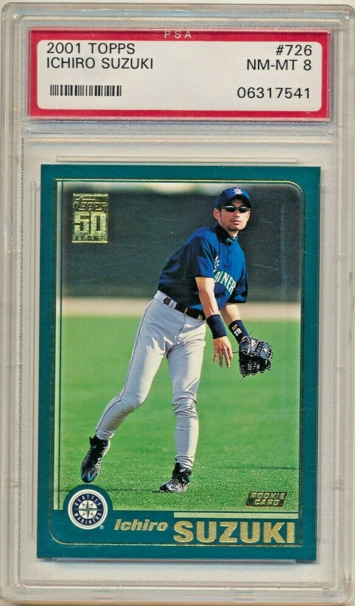 2001 Topps 50th Anniversary Ichiro Suzuki Rookie PSA 8 NM-MT