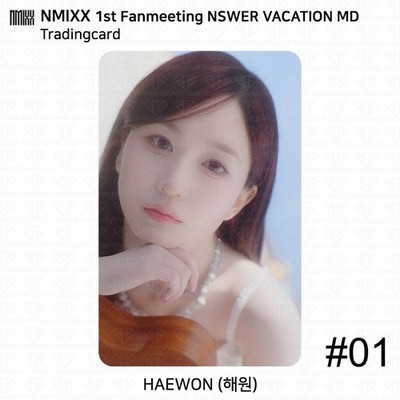 NMIXX 1st Fanmeeting NSWER Vacation MD Trading Card Photoccard