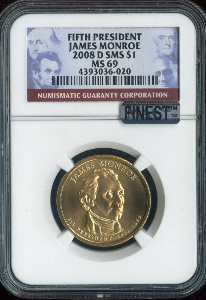 MS 69 Graded Presidential Dollar Coins (2007-Now) for sale | eBay