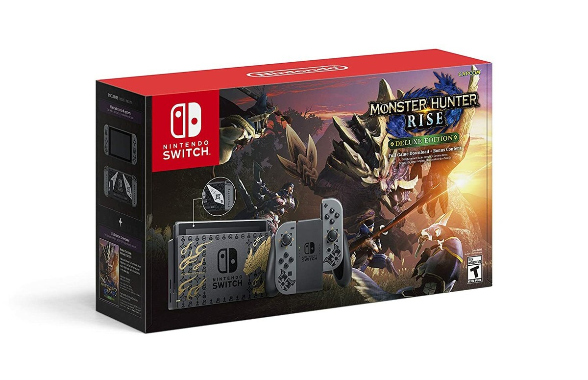 Nintendo Switch Monster Hunter Rise Deluxe Edition Console Brand