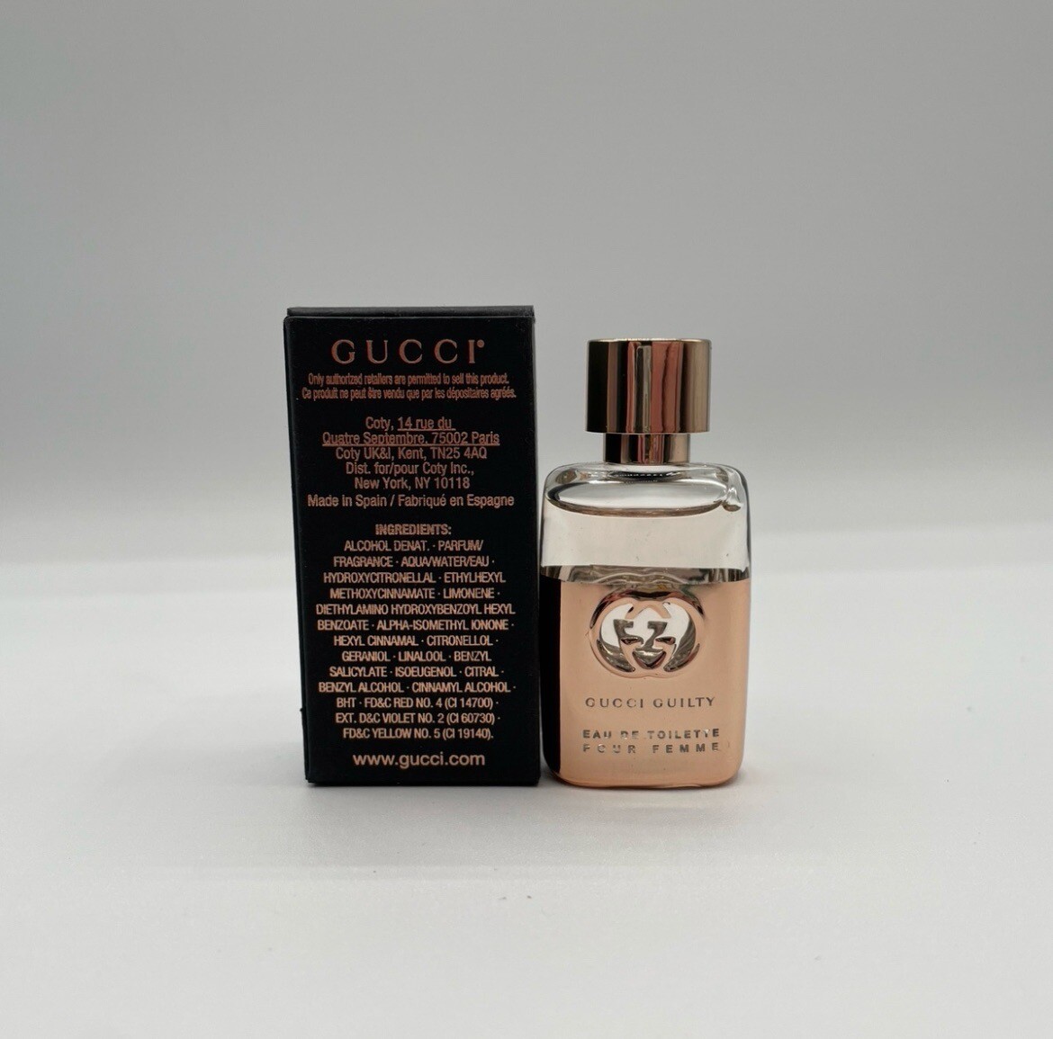 GUCCI GUILTY POUR FEMME EAU DE TOILETTE 5ML/0.16FLOZ MINI-NEW IN