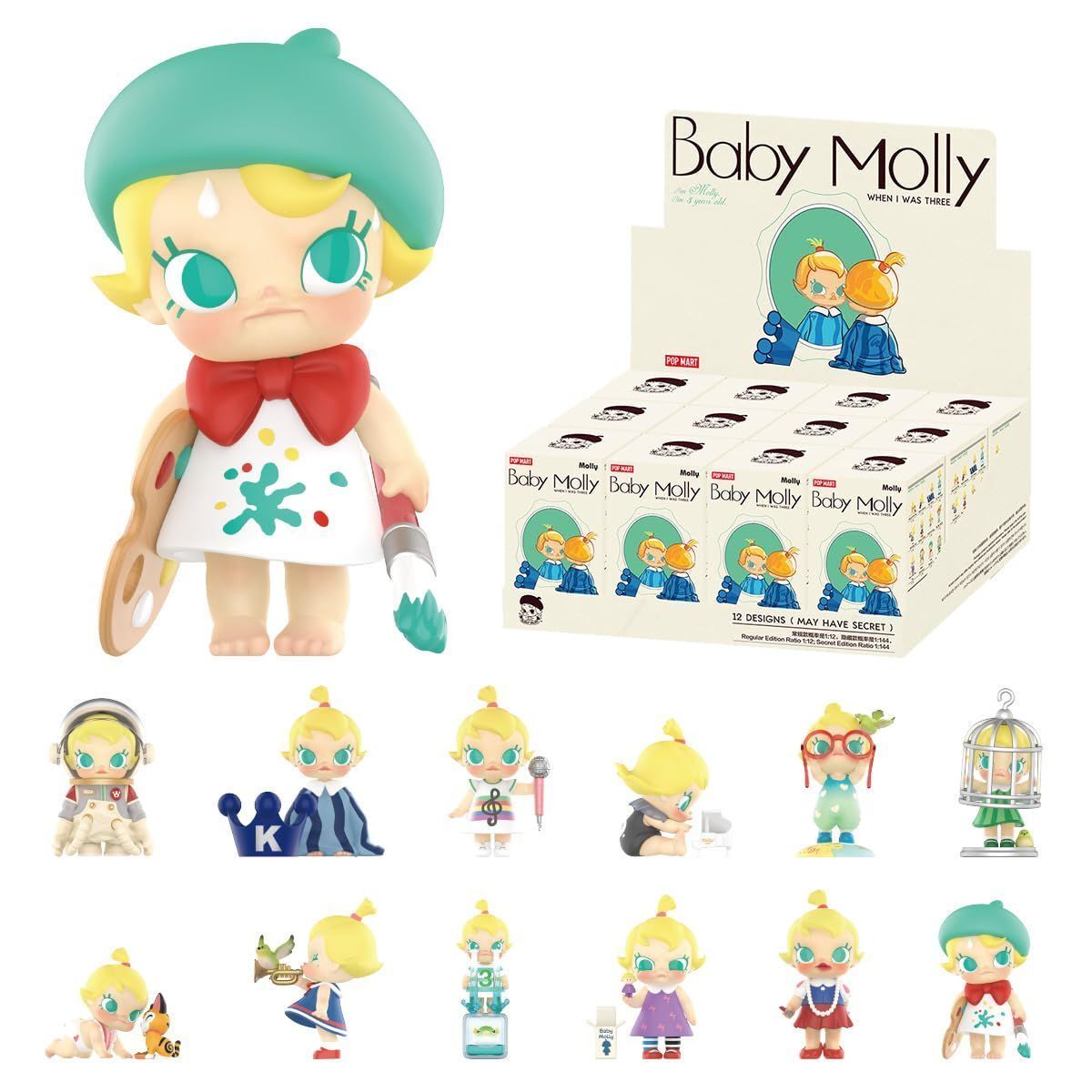 POP MART Baby Molly When I was Three! series [Assorted box 12