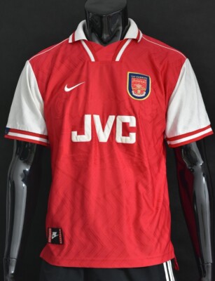 1996-97 GUNNERS NIKE Arsenal FC Home Football Shirt BERGKAMP SIZE