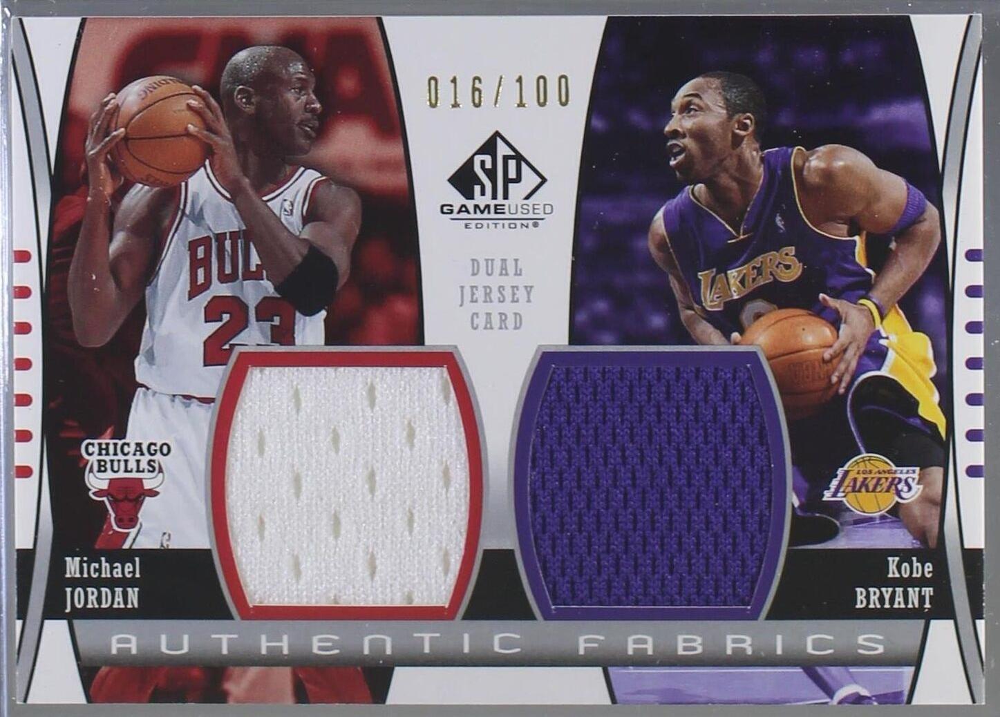 2004-05 SP Game Used - Authentic Fabrics Dual Kobe Bryant, Michael