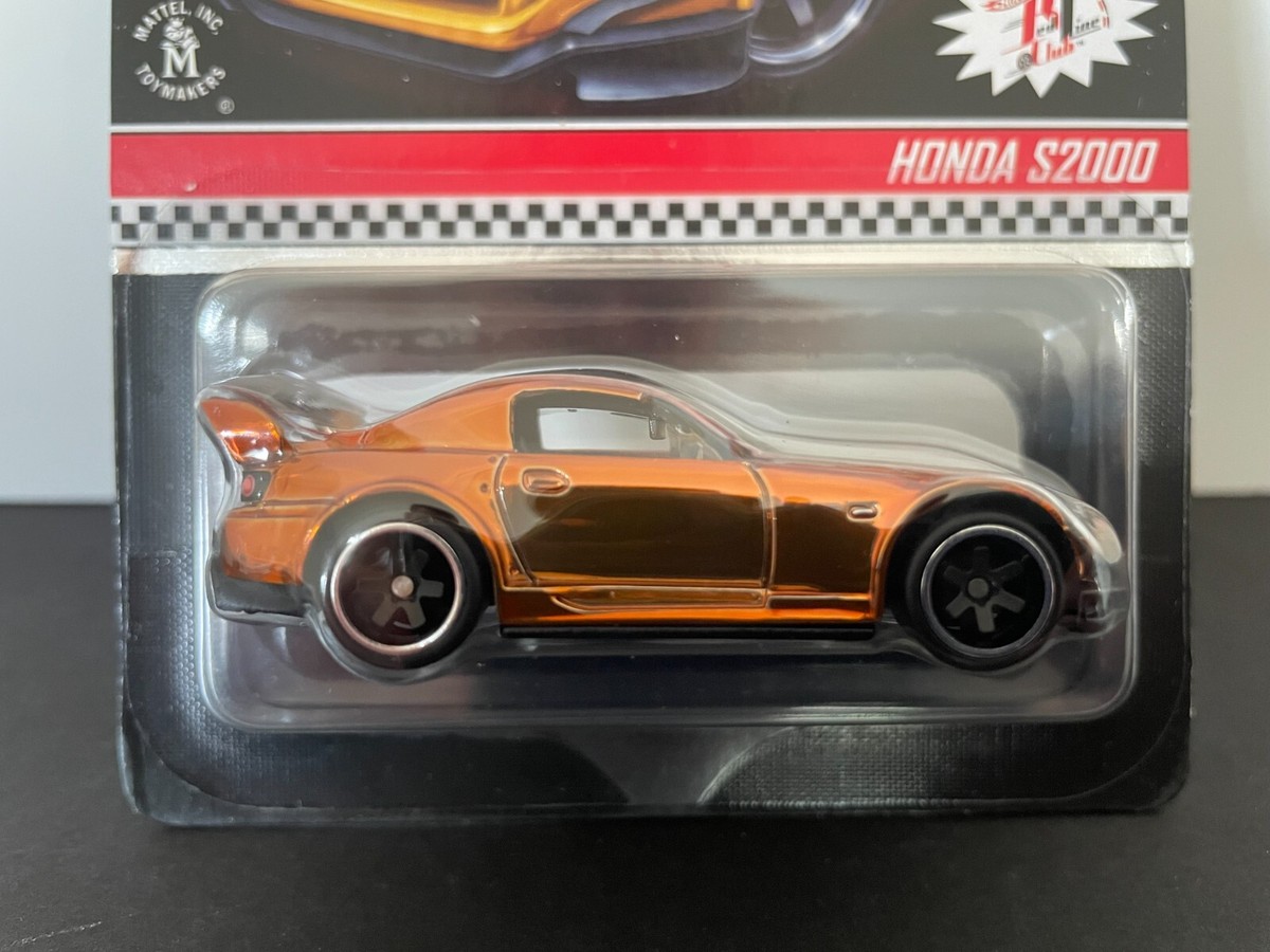 HOT WHEELS HONDA S2000 RLC REDLINE CLUB IMOLA ORANGE 1 OF 10K VHTF