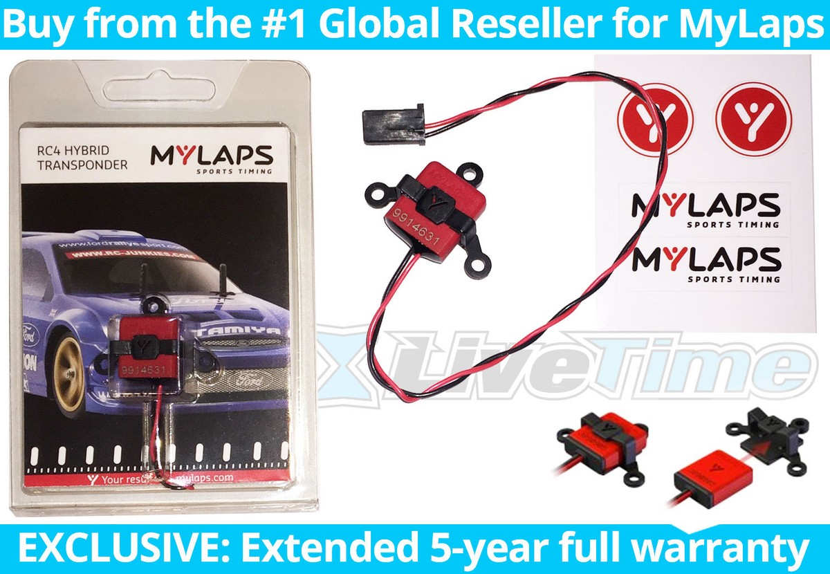 MyLaps Transponder Hybrid RC4 (2-wire) for R/C Cars (AMBrc, AMB rc