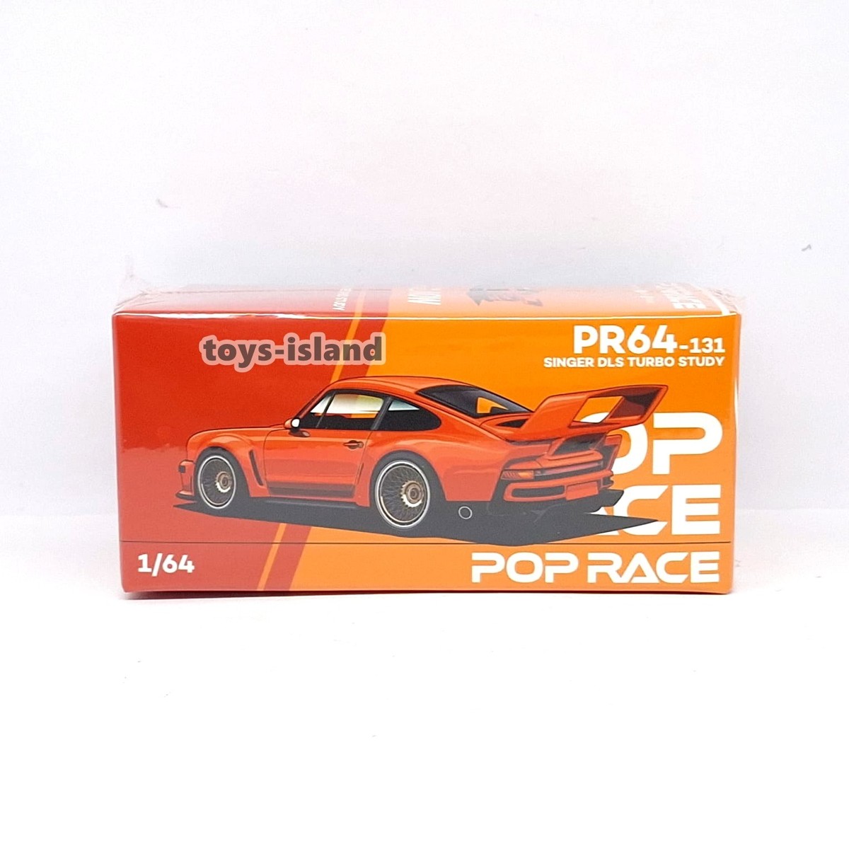 POPRACE PR64-131 SINGER DLS TURBO STUDY PORSCHE 911 Orange 1/64