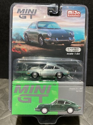 1/64 MINI GT 1964 PORSCHE 911 IRISH GREEN CHASE CAR MIJO