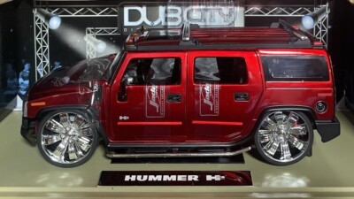 Hummer H2 DUB CITY BIG BALLER$ JADA 1:18 SCALE Die-cast Collection