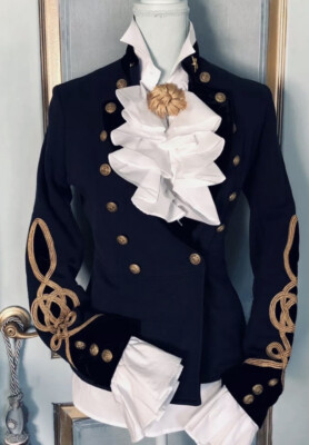 Denim & Supply Ralph Lauren XXS Navy Blue Band Jacket RRL Military