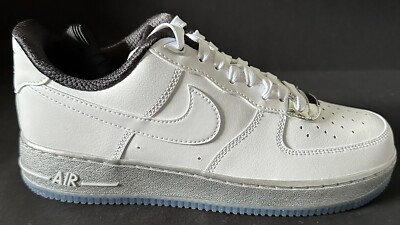 Nike Air Force 1 Low White Chrome Metallic Women Size 10 B-Grade