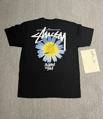 NEW Stussy ITP Flower Tshirt Black Medium | eBay
