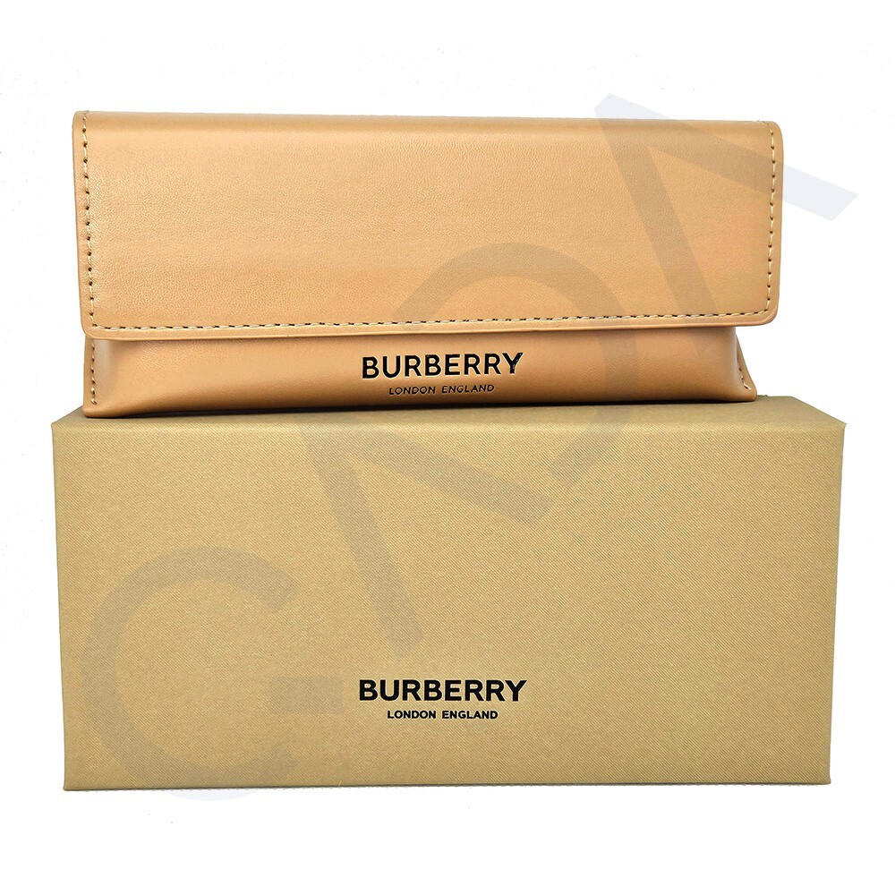 Burberry Camel Brown Triangle Soft Leather Eyeglasses Sunglass