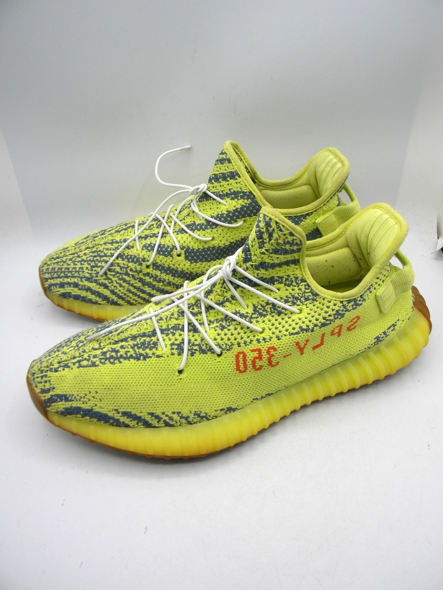Adidas Yeezy Boost 350 V2 Semi Frozen Neon Yellow / Gray Sz 10 | eBay