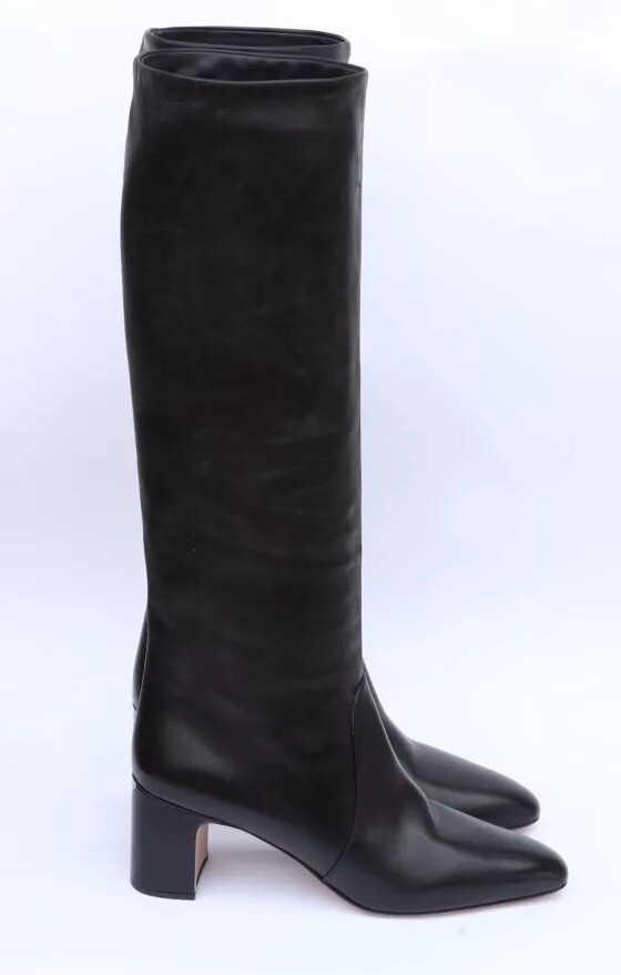 Prada Tronchetti Tall Knee High Riding Boots Size 40-US 10 in