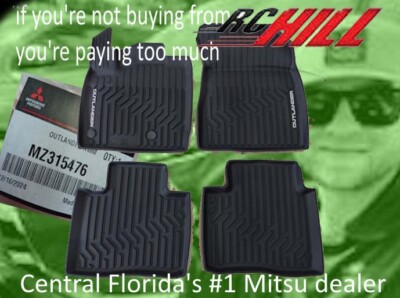 2025 GENUINE MITSUBISHI FACTORY OUTLANDER ALL WEATHER RUBBER MATS